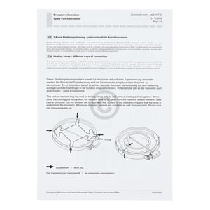 Heizzone-Highlight 2600/1800W, 230V, Oval ns, 1bahn 550S 00678368