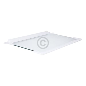 Glasplatte mitte für Kühlteil beko 4312240400 495x297mm mit Leisten für KühlGefrierKombination