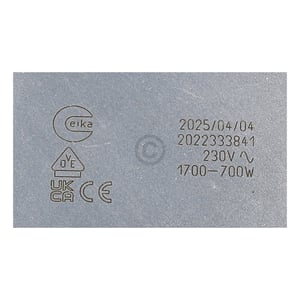 Strahlenheizkörper für Ofen Hisense/Gorenje 940219 1700/700W 230V Eika