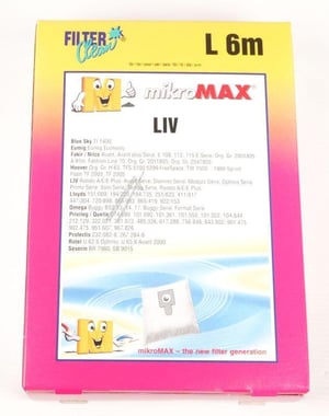 Staubbeutel für Staubsauger Filterclean FL0012K 4+2er Pack