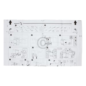 Einbausatz Türbefestigung für Möbeltüre beko 1784430046 an Geschirrspüler