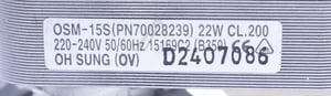 Lüftermotor für Candy Ofen 70028239 22W