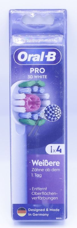 Oral-B 3D White Bürstenköpfe Braun 80728901 4er-Pack
