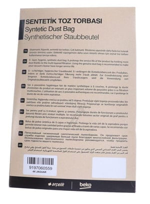 Staubsaugerbeutel für Beko 9197060559 4er-Pack