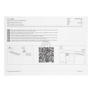Dampfschutzfolie für Geschirrspüler Bosch Siemens 11060063 Kondensatschutz