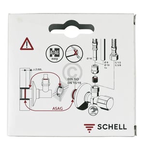 Eckventil 1/2"x10mm selbstdichtend für Armatur