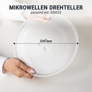 Drehteller Ø 245mm für Mikrowelle mit 3 Noppen