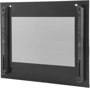 Frontglasscheibe für 60cm Geräte; Farbe:schwarz;Edelstahl 00776107