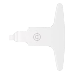 Türgriff passend für Gorenje 154471 weiß mit Schließhaken für Waschmaschine