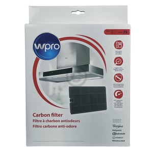 Kohlefilter 266x158mm Wpro, OT! 484000008675 Bauknecht, Whirlpool, Ikea, Wpro