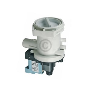 Ablaufpumpe wie BOSCH 00144487 mit Pumpenkopf und Sieb für Waschmaschine Waschtrockner 108.133.225 00141326