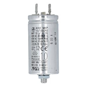 Kondensator 10µF 420V HYDRA MAB MKP 10/500I/42 mit Steckfahnen Befestigungsschraube