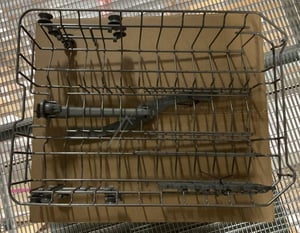 Geschirrspülerkorb oben mit Sprüharm für Midea 12976000006412 Oberkorb