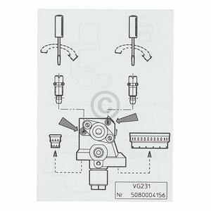 Düsensatz Flüssiggas Fluessiggas G30/31 50mbar 00174632