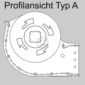 Querstromlüfter 180mm TypA Motor links ebmpapst QLZ06/0018-2513 für Backofen Nachtspeicher