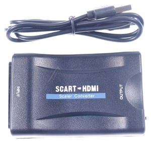 Scart-HDMI-Konverter für Fernsehen & Telefonie Com Minimalbeschreibung: HD-Auflösung, Plug&Play