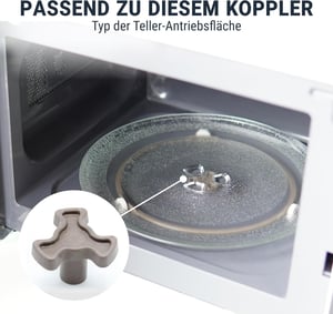 Drehteller Ø 245mm für Mikrowelle mit 3 Noppen