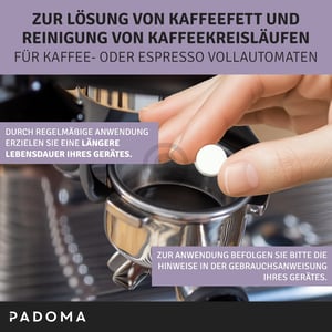 Reinigungstabletten PADOMA 10090151 für Kaffeemaschine 25x2g