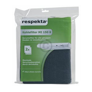 Kohlefiltermatte repekta MI150K 530x400mm universal für Dunstabzugshaube 2Stk