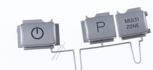 Tastenfeld für Geschirrspüler Whirlpool 488000502671 links, Edelstahl