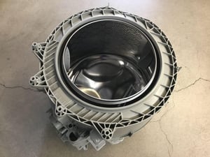 Waschmaschinen-Bottich für Electrolux AEG 1926905306 Edelstahl, Spülschublade