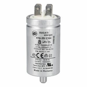 Kondensator 8µF 450V Smeg 811770036 für Geschirrspüler