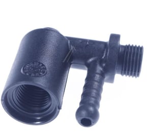 Saeco Kaffeemaschine 90°-Anschluss Pumpe schwarz, 996530001186, Pumpenausgang