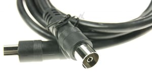 Waschmaschinen-Antennenkabel Com 19191 1,5m, gerade, schwarz