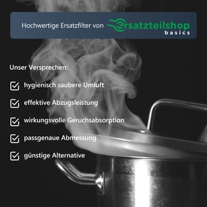 Premium Aktivkohlefilter - passend wie BSH 296178 Siemens LZ34501 Bosch DHZ3400/5/6 00296178