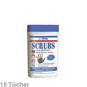 Reinigungstücher für Hand+Flächen ITW Dymon Scrubs, 15er Box