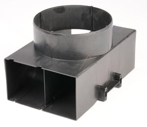 Luftleiter für Dunstabzugshaube Whirlpool 488000861112 Umluft, Ø150mm