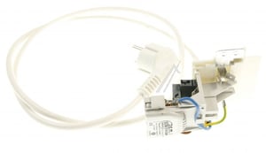 Netzkabel für Whirlpool Waschmaschine 482000092504 1,2m, weiß