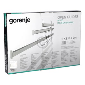 Haltegitterset mit Teleskopauszug 3-fach für Backbleche Rost gorenje AC105 640245 in Backofen
