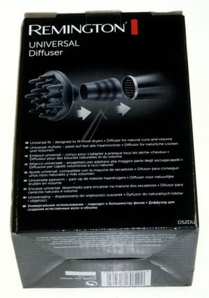 Remington D52DU Universal-Diffusor für Haartrockner – Volumen, Locken