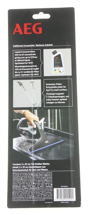 Abziehlippen-Set für AEG Staubsauger 9001683326 Naturkautschuk