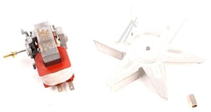 Umluftmotor Lüfter Baugruppe für Ofen Whirlpool Indesit 488000989960 Heißluft Motor Ventilator