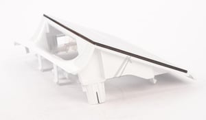 Schalengriff für Waschmaschine Bosch Siemens 12043867 Titan Edition Weiß Front Schwarz