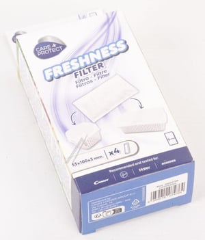 Care Protect Filter für Kühlschrank Haier/Candy/Hoover 35602798 Lebensmittelbox 4er Set