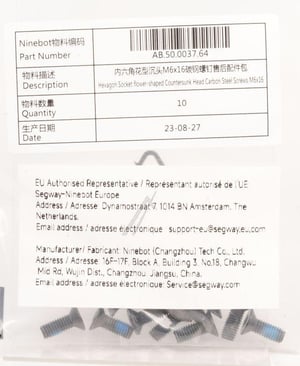 Senkkopfschraube Segway-Ninebot AB.50.0037.64 für E-Scooter GT1E GT1D GT2PE