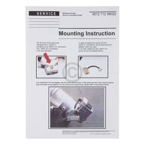 Ablaufpumpe Whirlpool 481231028144 Plaset mit Kopf Sieb für Waschmaschine