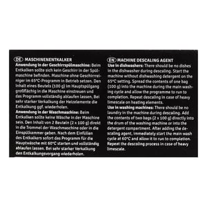 Maschinenentkalker PADOMA für Geschirrspüler Waschmaschine 2x100g 10108528