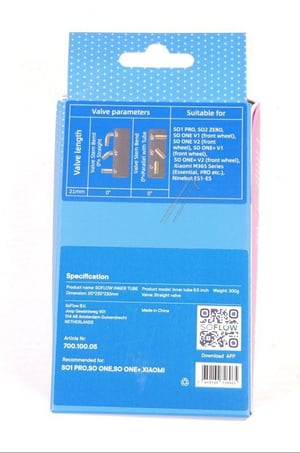 Verstärkter Innenschlauch extra stark 2mm gerades Ventil SoFlow 700.100.05 für E-Scooter Reifen