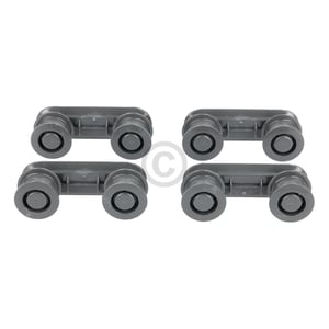 Räderhaltersatz, Dunkelgrau, 4 (4055260790)