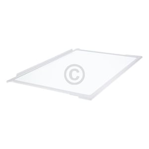 Glasplatte Gorenje 163377 mit weißem Rahmen für Kühlteil Kühl-Gefrierkombination