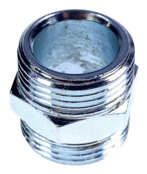 Ofenverbinder EBI 3/4 Zoll Messing verchromt, Sechskant