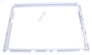 Glasplatte für Kühlschrank Bosch Siemens 11053347 mit Schienenprofilen