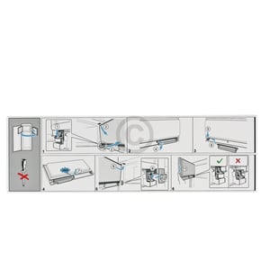 Gefrierfachtüre SIEMENS 11014310 Innentür mit Dichtung Griff etc für Kühlschrank