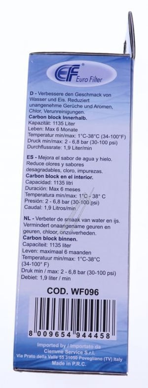 Wasserfilter WF096 für Kühlschrank Eurofilter