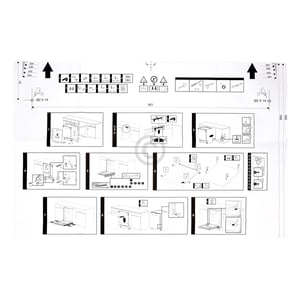 Beko Montagesatz für Geschirrspüler 1784430043 Einbauset