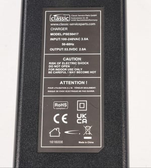 Schnellladegerät NIU PSE50417EU 53,5V 2A für KQI Serie E-Scooter